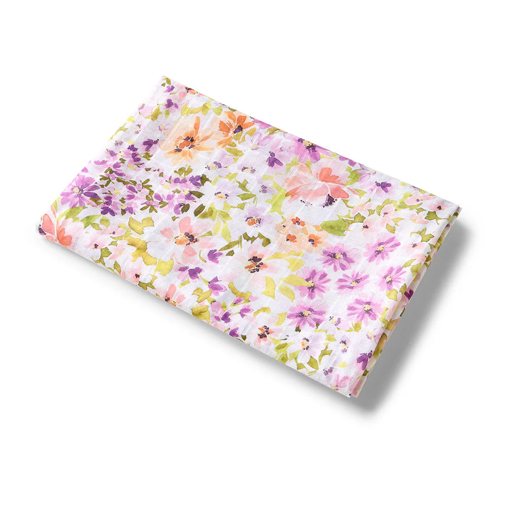 Isla muslin swaddle wrap organic Spotty Dot Baby