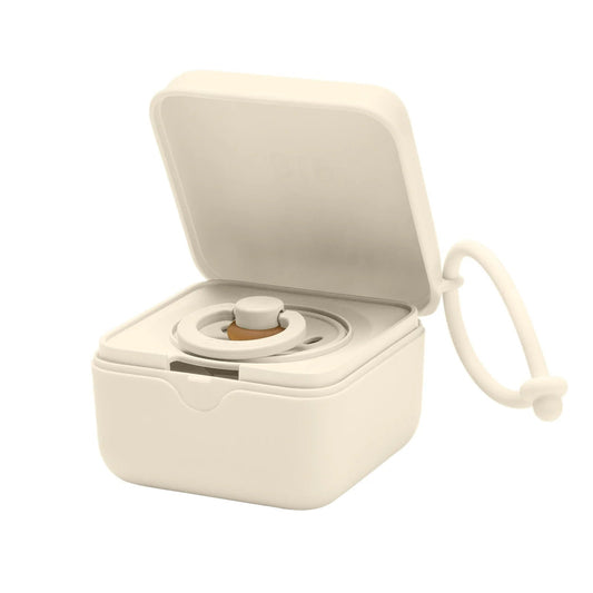 Ivory Pacifier Box BIBS Spotty Dot Toys