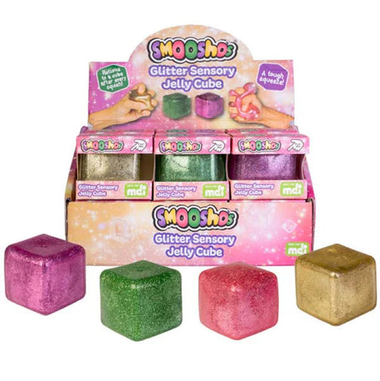 Jelly Cube Glitter Sensory Spotty Dot 