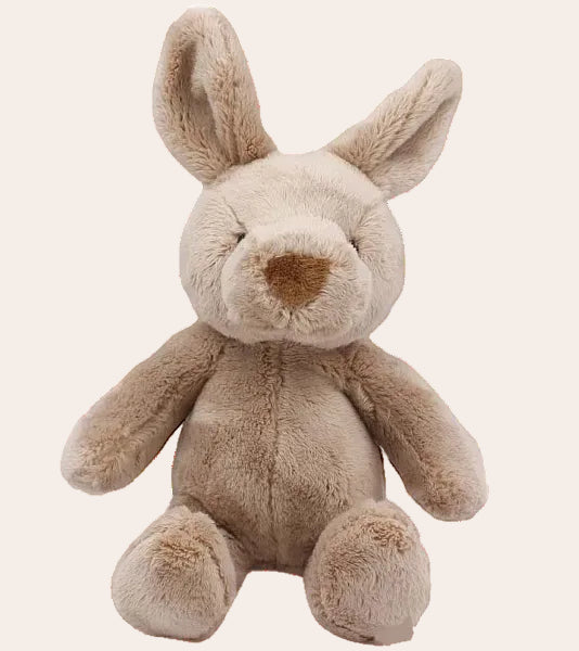 JoJo Kangaroo Plush Baby Rattle Spotty Dot Toys