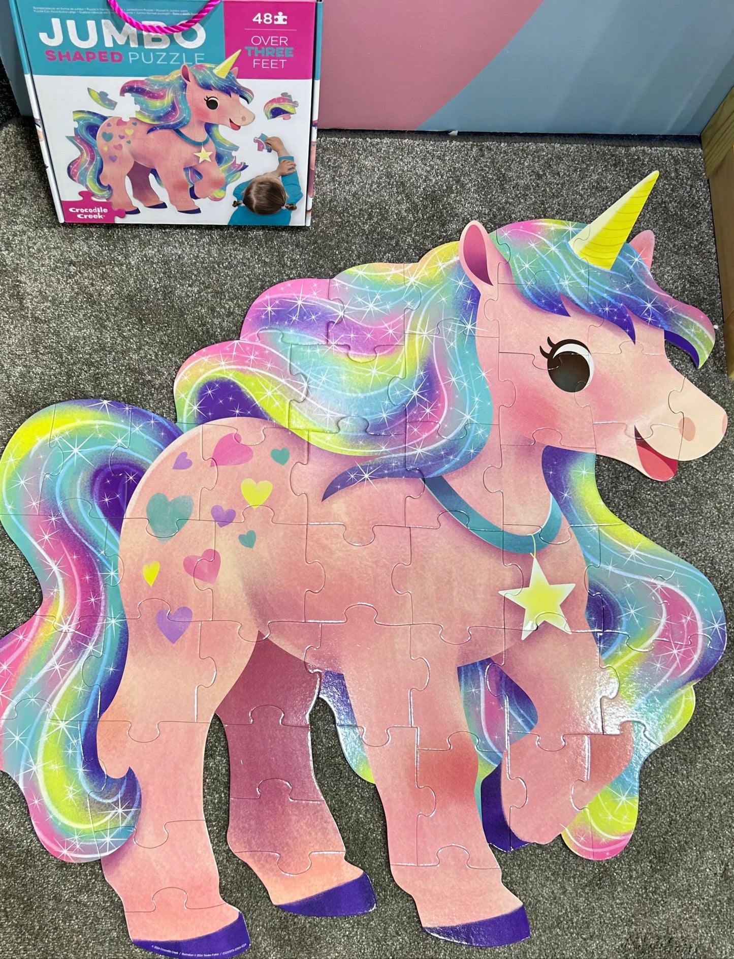 Jumbo Shaped Unicorn Puzzle Spotty Dot Toys