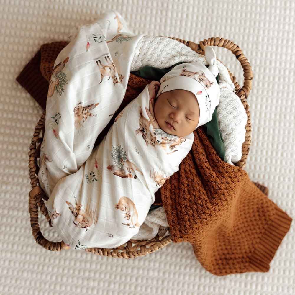 Kanga Organic Cotton Muslin Wrap Spotty Dot Baby