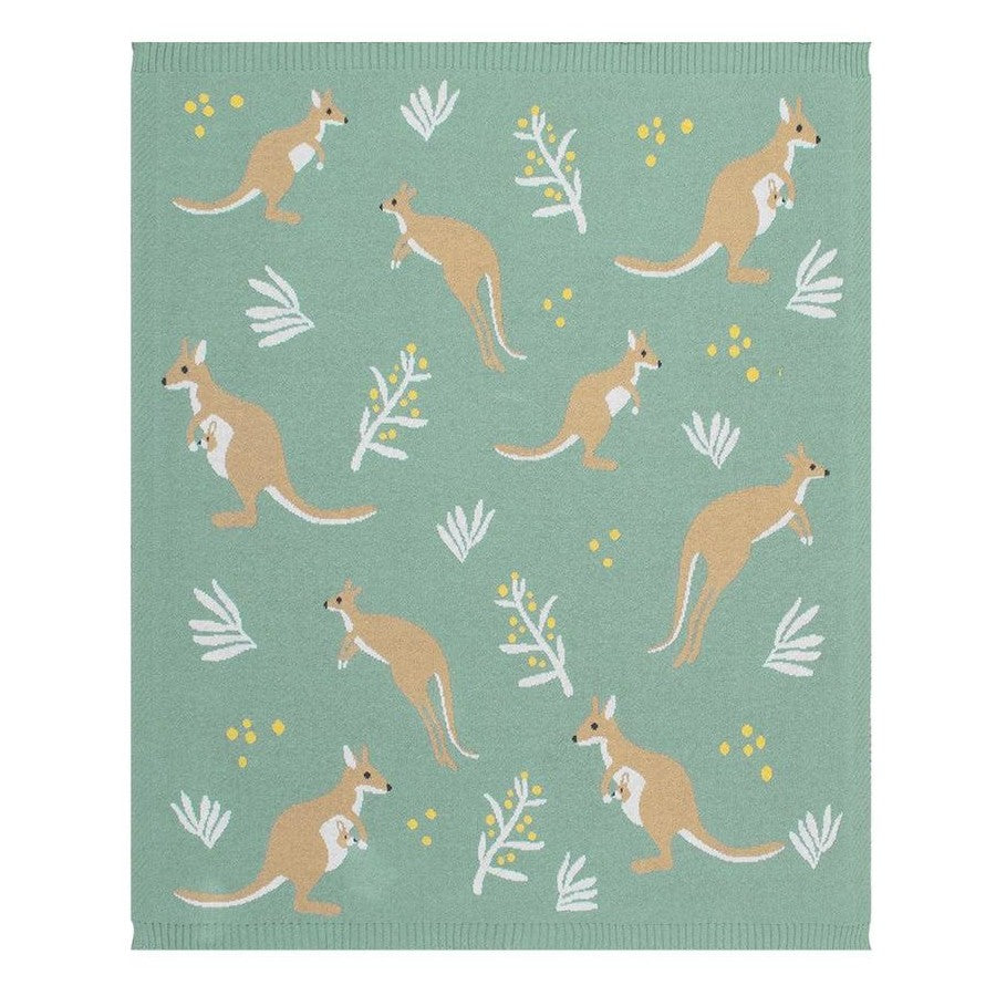 Kangaroo 100% Cotton Blanket - Spotty Dot Gifts