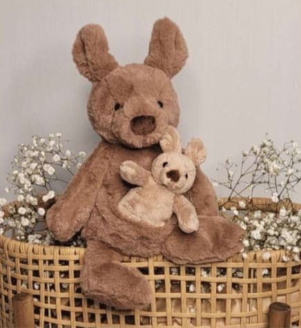 Katie Kangaroo & Roo Joey Plush Toy Spotty Dot Kids
