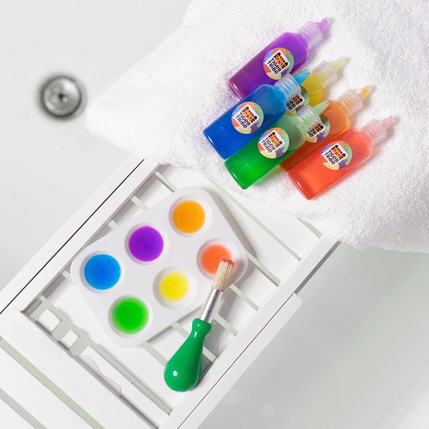Kids Bath Paints Tiger Tribe Spotty Dot Toys