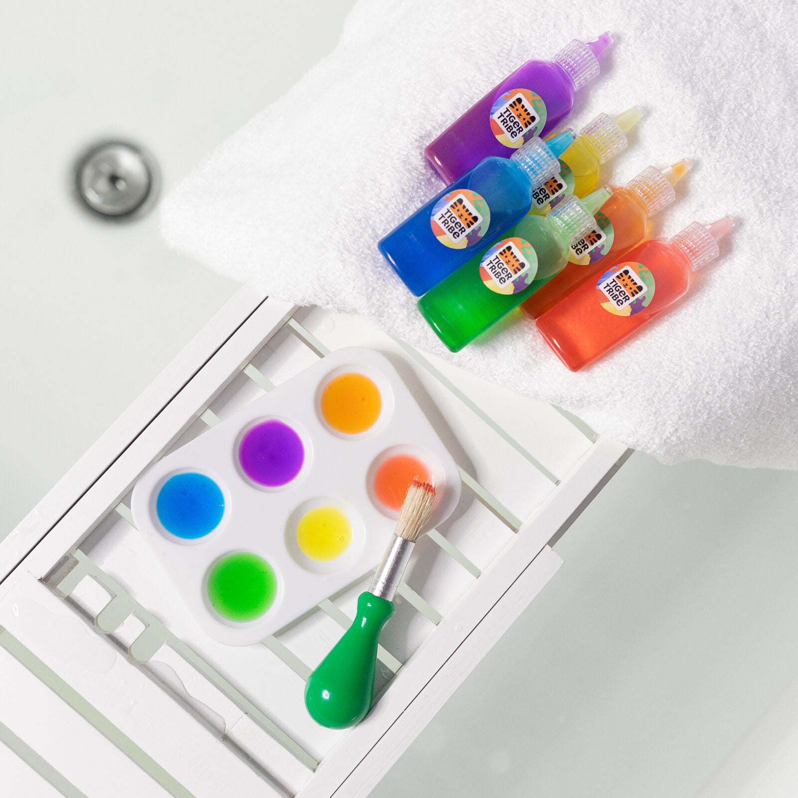 Kids Bath Paints Tiger Tribe Spotty Dot Toys