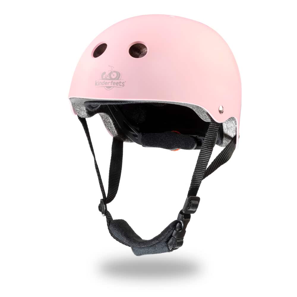 Matte Rose Kinderfeets Kids Helmet - Spotty Dot