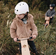 Load image into Gallery viewer, Kinderfeets Kids Helmet White - Spotty Dot
