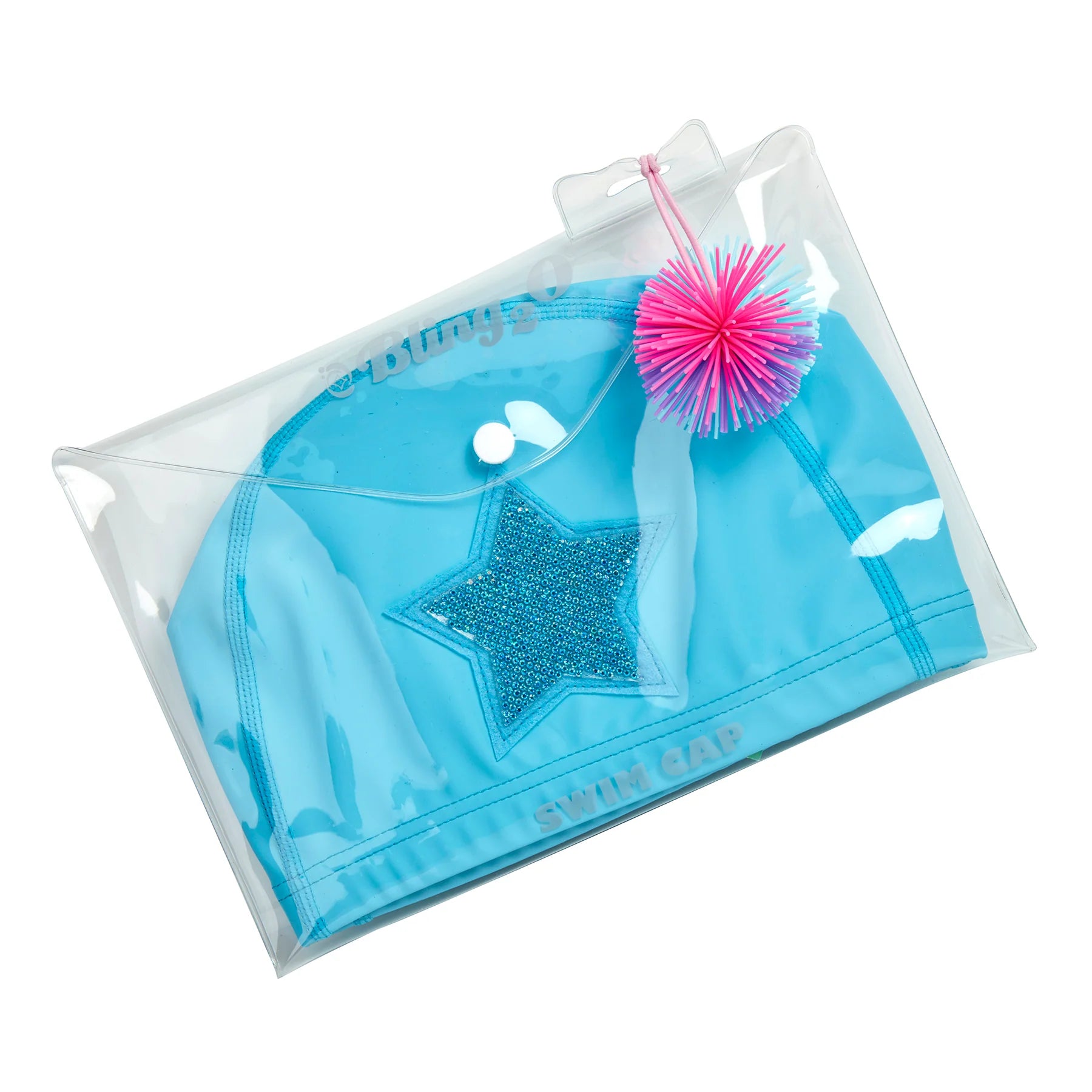 Lagoon Blue Kids Swim Cap Spotty Dot