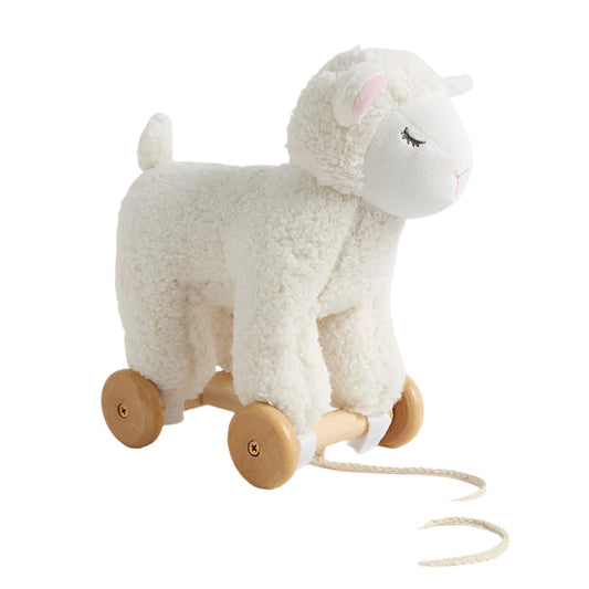 Lamb Plush Pull Along Toy Spotty Dot Toys
