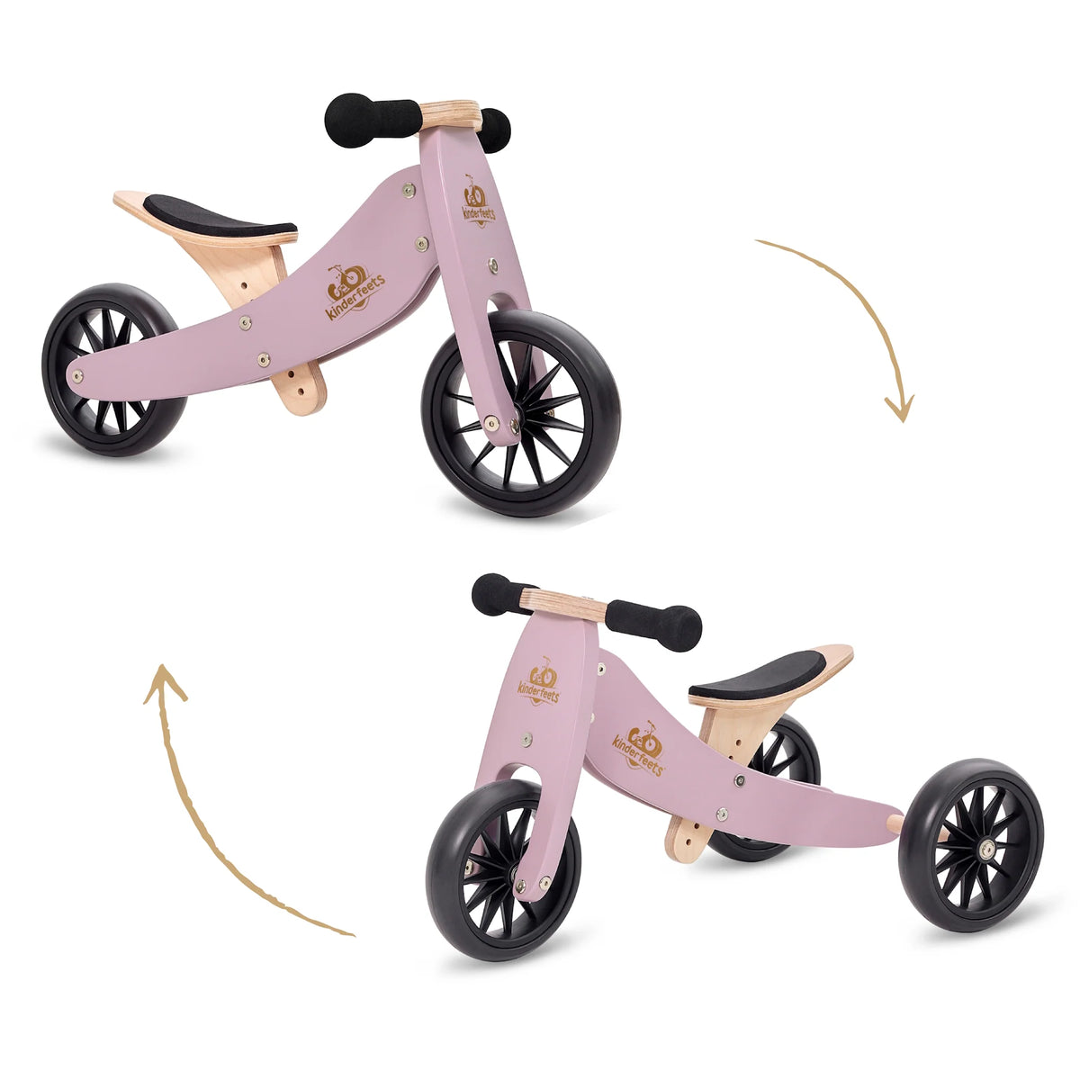 Lavender Tiny Tots Plus Bicycle Balance Bike Spotty Dot Toys