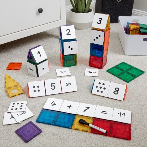 Learn & Grow Magnetic Tile Topper - Numeracy Pack - Spotty Dot Toys AU