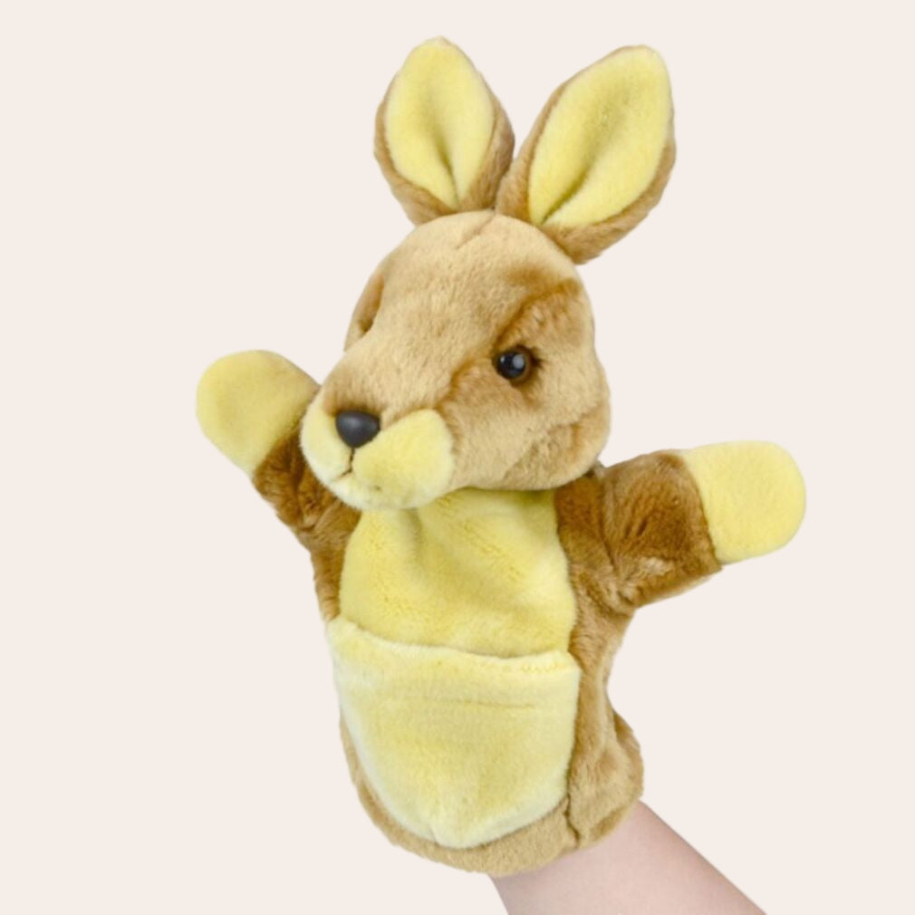 Lil Friends Australian Hand Puppets Kangaroo Spotty Dot Toys