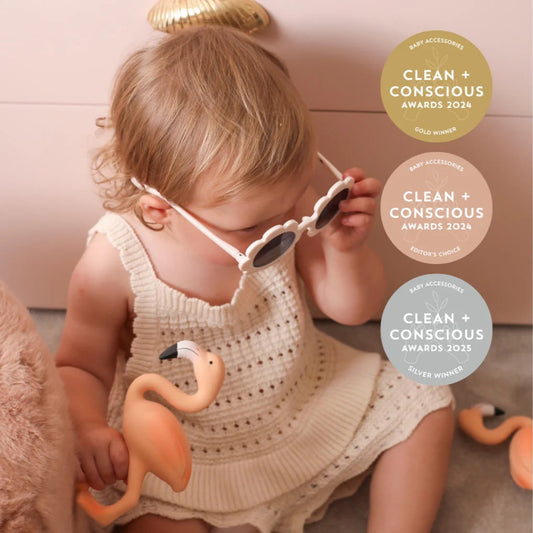 Lingo the Flamingo Baby Teether Spotty Dot Child