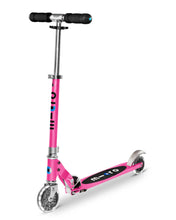 Load image into Gallery viewer, MICRO Sprite 2 wheels Pink LED light up Wheels Foldable Spotty Dot Toys
