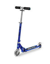 Load image into Gallery viewer, MICRO_Sprite_2_wheels_Sapphire Blue_LED_light_up_Wheels_Foldable_Spotty_Dot_Toys
