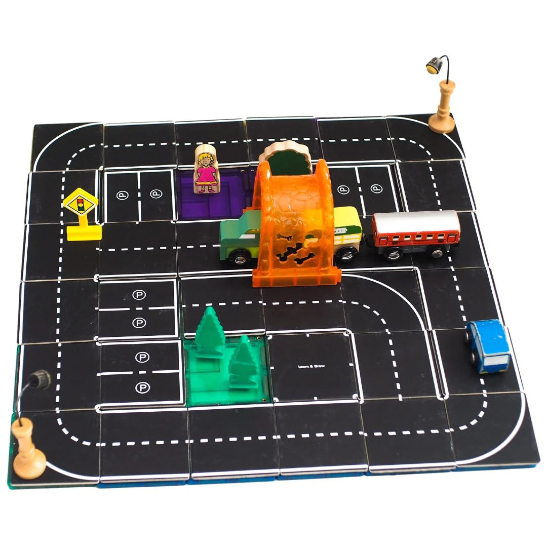Tile Topper Magnetic Road Pack 40 pieces - Ages 3+