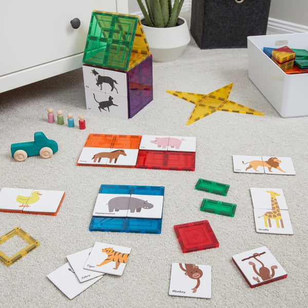 Animal Magnetic Tile Topper Pack - Spotty Dot Toys AU