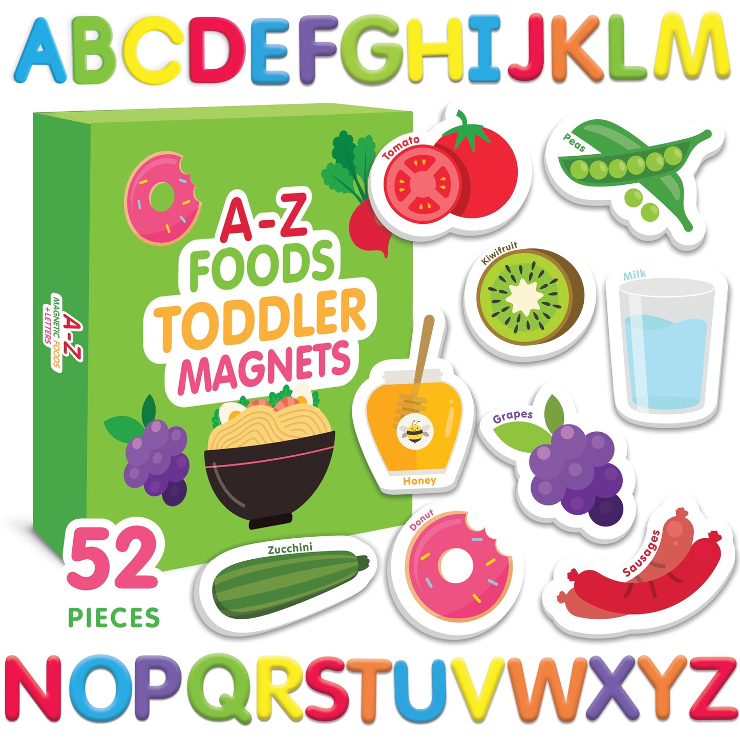 Magnetic Food & Letters Spotty Dot Toys