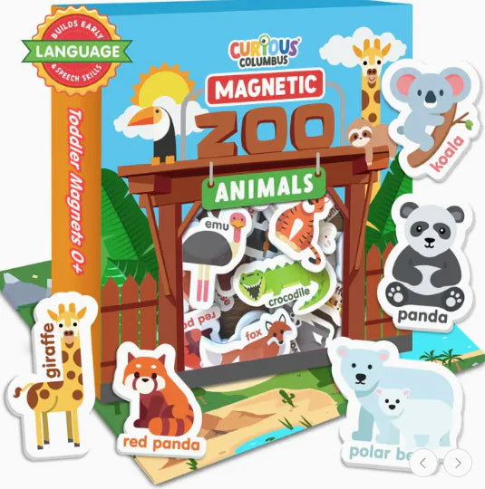 Magnetic Zoo Animals Spotty Dot Toys