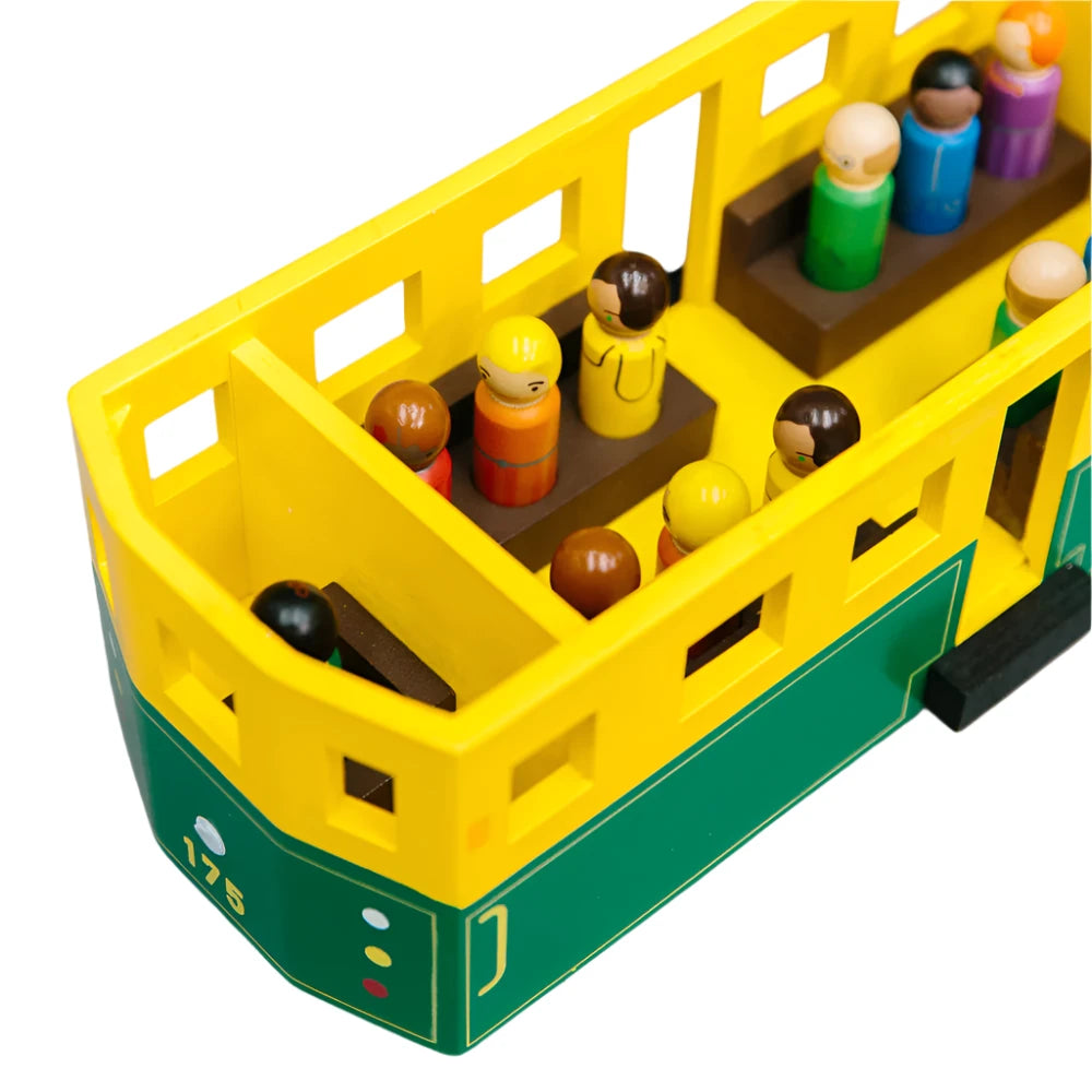 Make Me Iconic Melbourne Wooden Tram Large Spotty Dot Toys