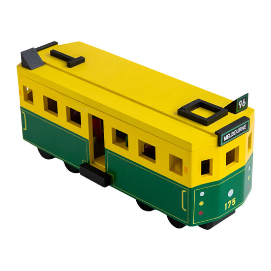 Make Me Iconic Melbourne Wooden Tram Large Spotty Dot Toys