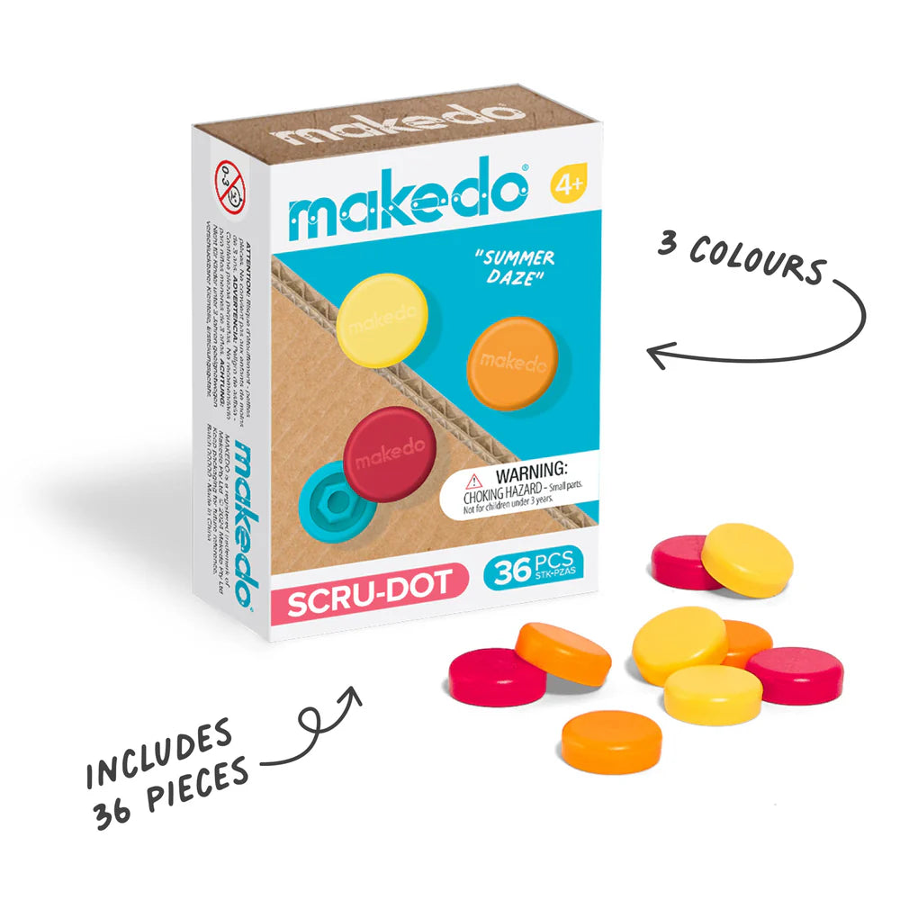Makedo Scru Dot Summer Daze Spotty Dot Toys