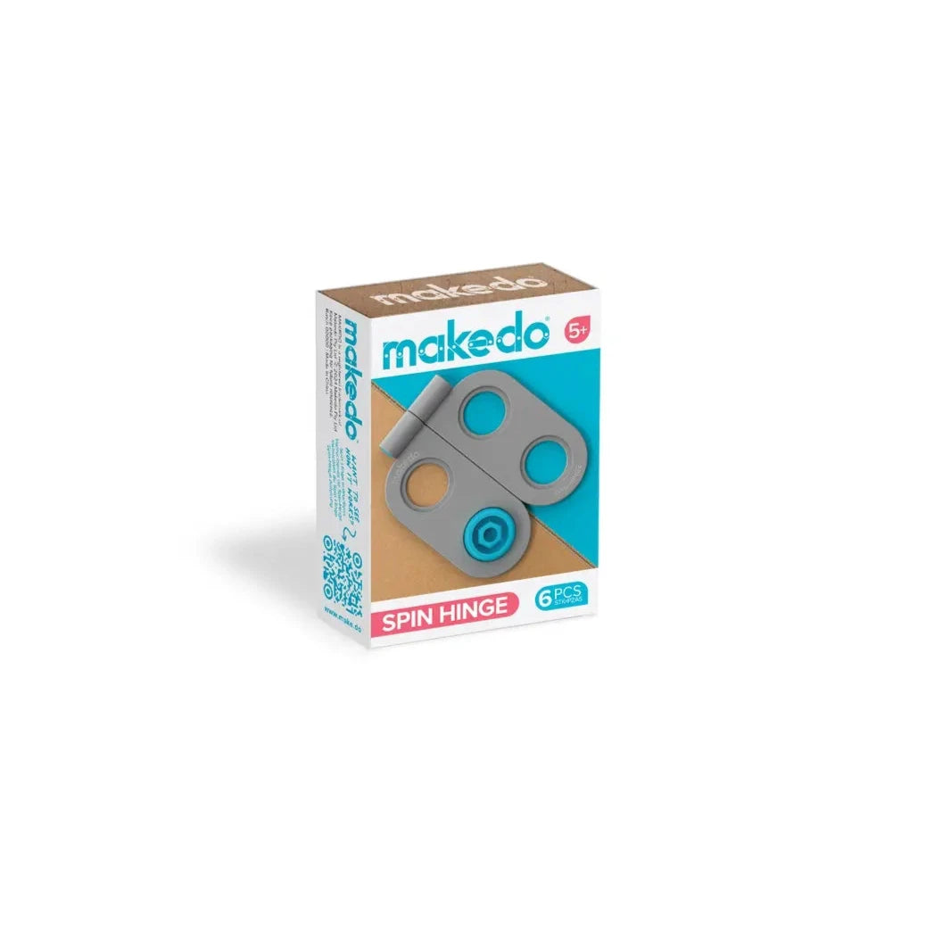 Makedo Spin_Hinge 6 piece pack Spotty Dot Toys