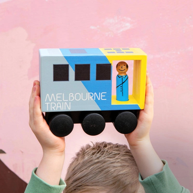 Melbourne Midi Wooden Train Spotty Dot Kids