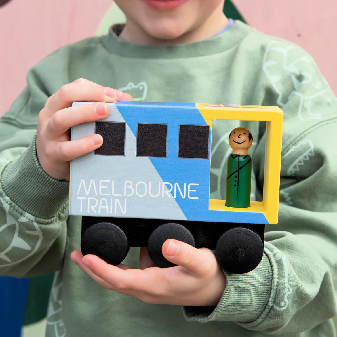 Melbourne Midi Wooden Train Spotty Dot Toys