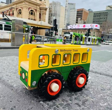 Melbourne Tram Wooden Spotty Dot Toys