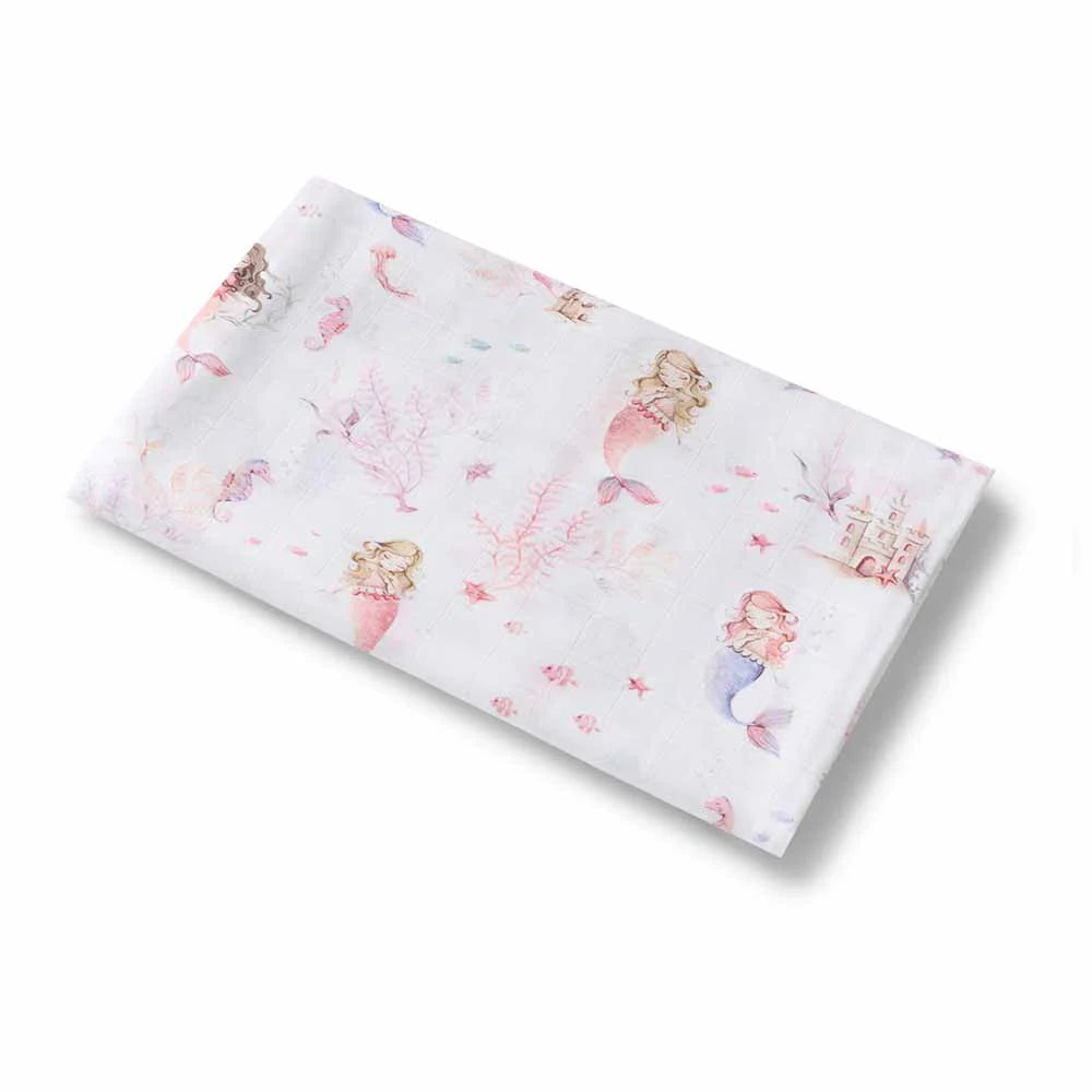 Mermaid Muslin Organic Baby Wrap Spotty Dot Kids