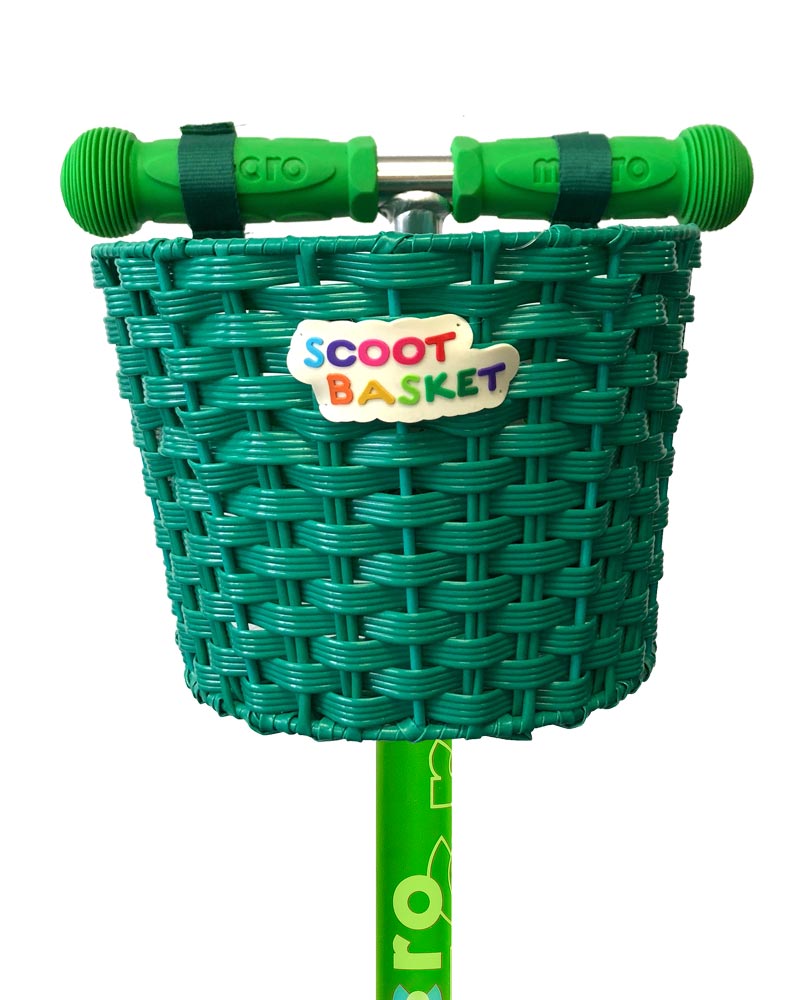 Micro Scoot Basket Green - Spotty Dot AU