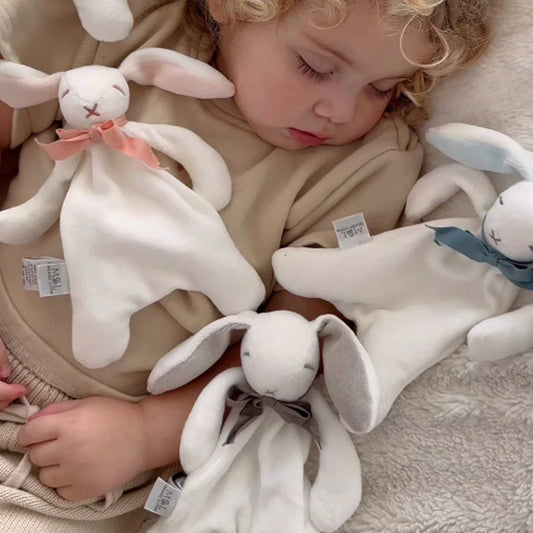 Mini 20cm Organic Cotton Comforters Bunny Toys Spotty Dot