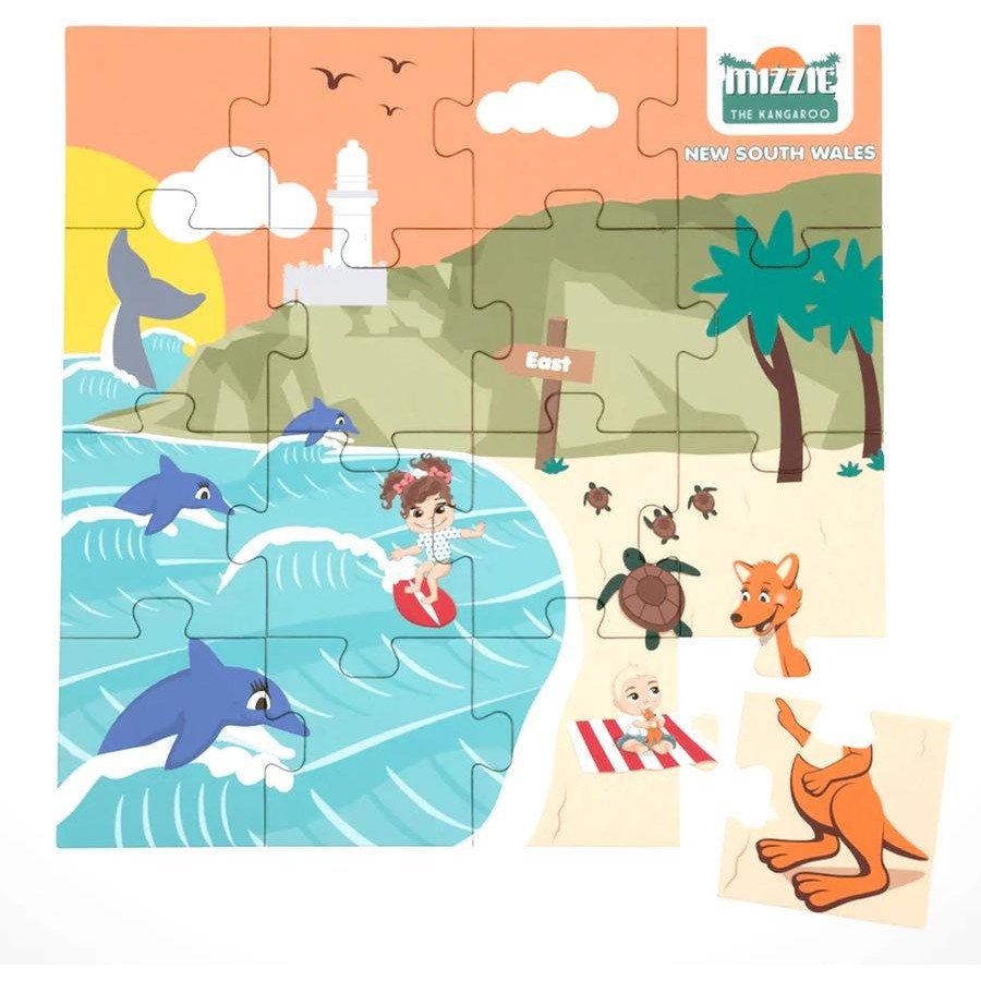 Mizzie Kangaroo Puzzle Box Set Hopping around Australia