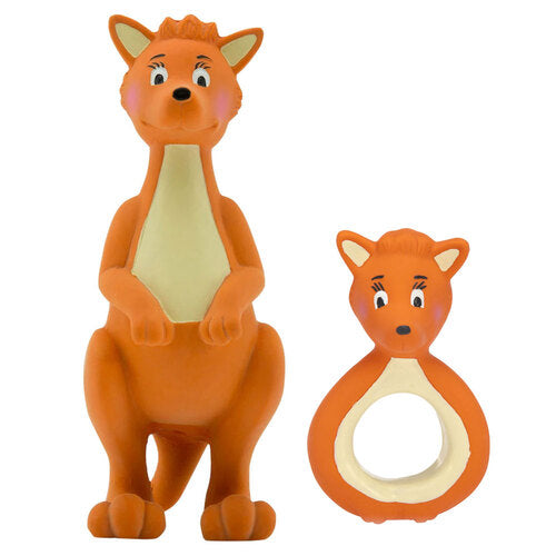 Mizzie the Kangaroo & Teether Set Spotty Dot Toys