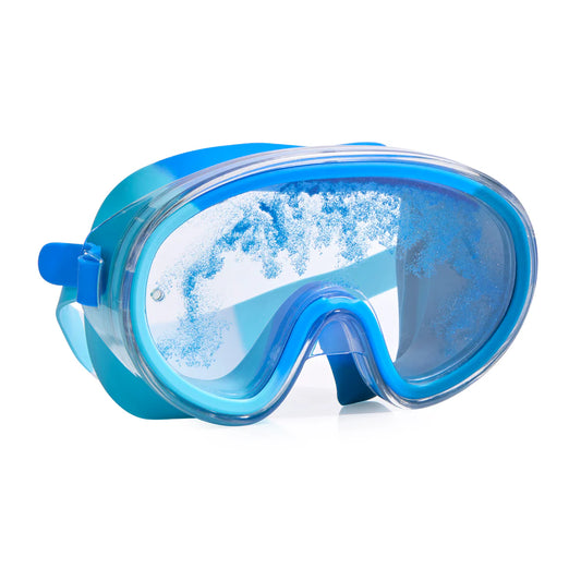 Molten Lava Volcano Blue Swim Mask Spotty Dot