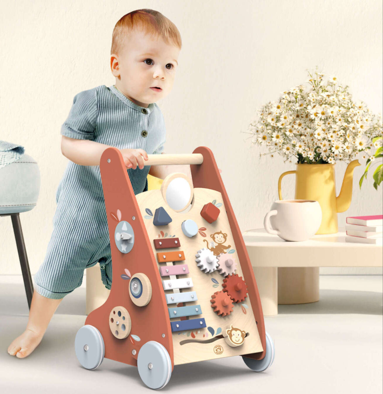 Multi Activity Push Toy - Spotty Dot AU