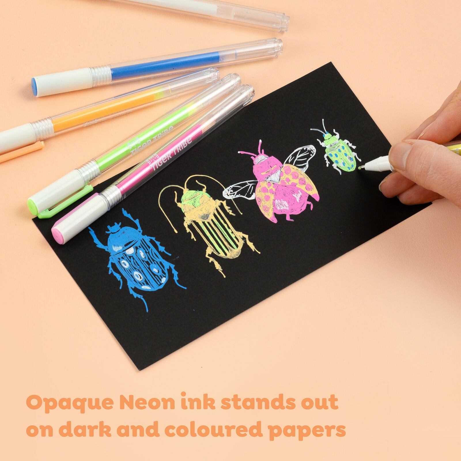 Neon Fine Tip Paint Pens Spotty Dot Toys