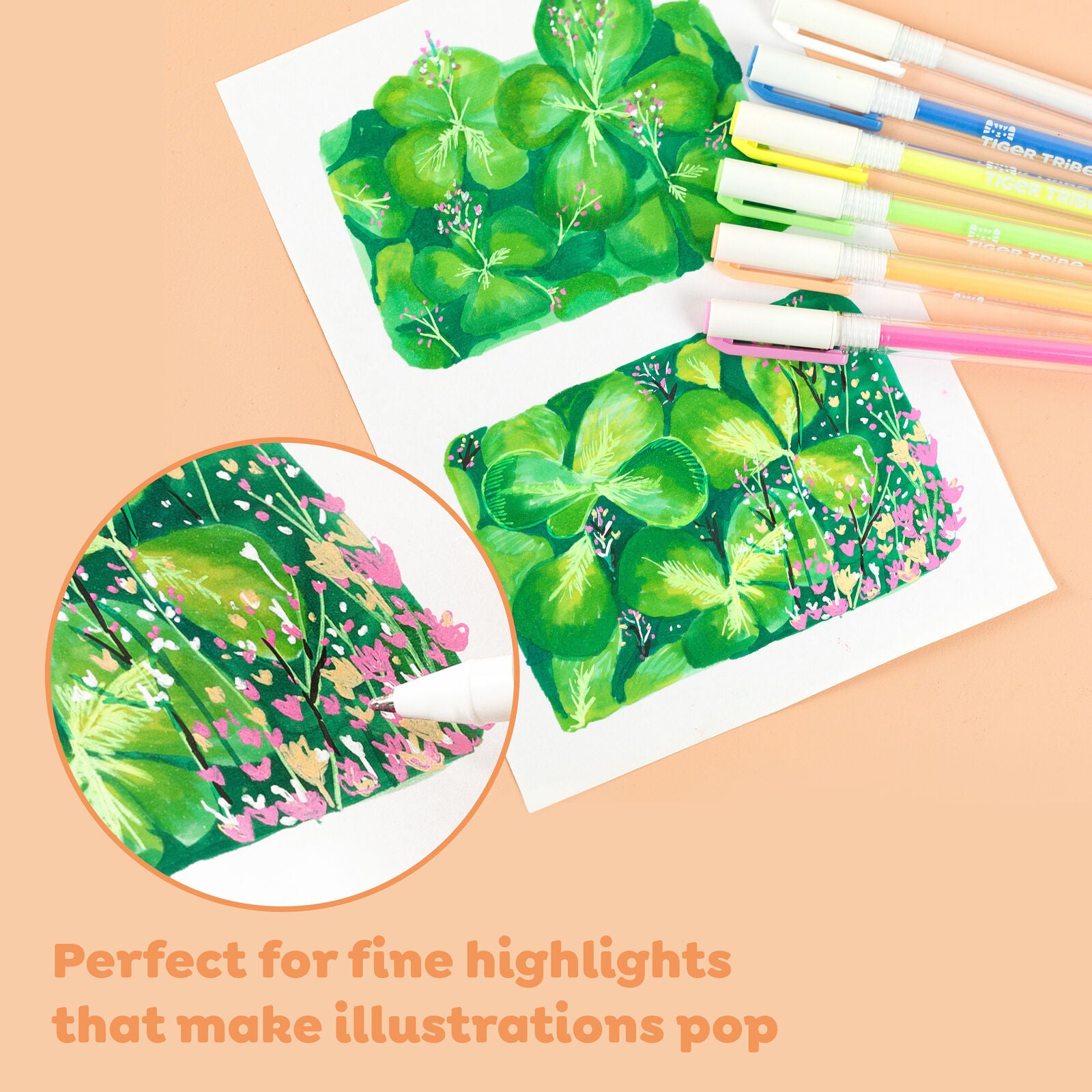 Neon Fine Tip Paint Pens Spotty Dot Toys