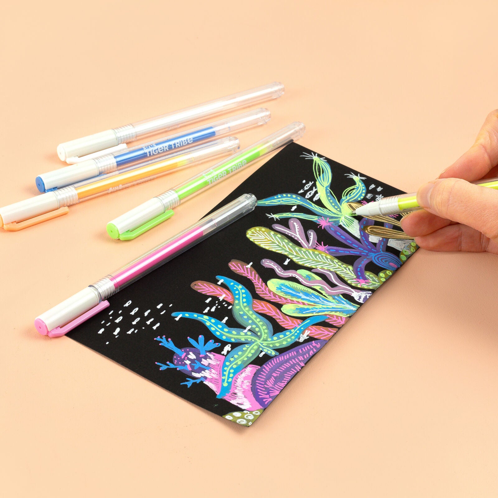 Neon Fine Tip Paint Pens Spotty Dot Toys