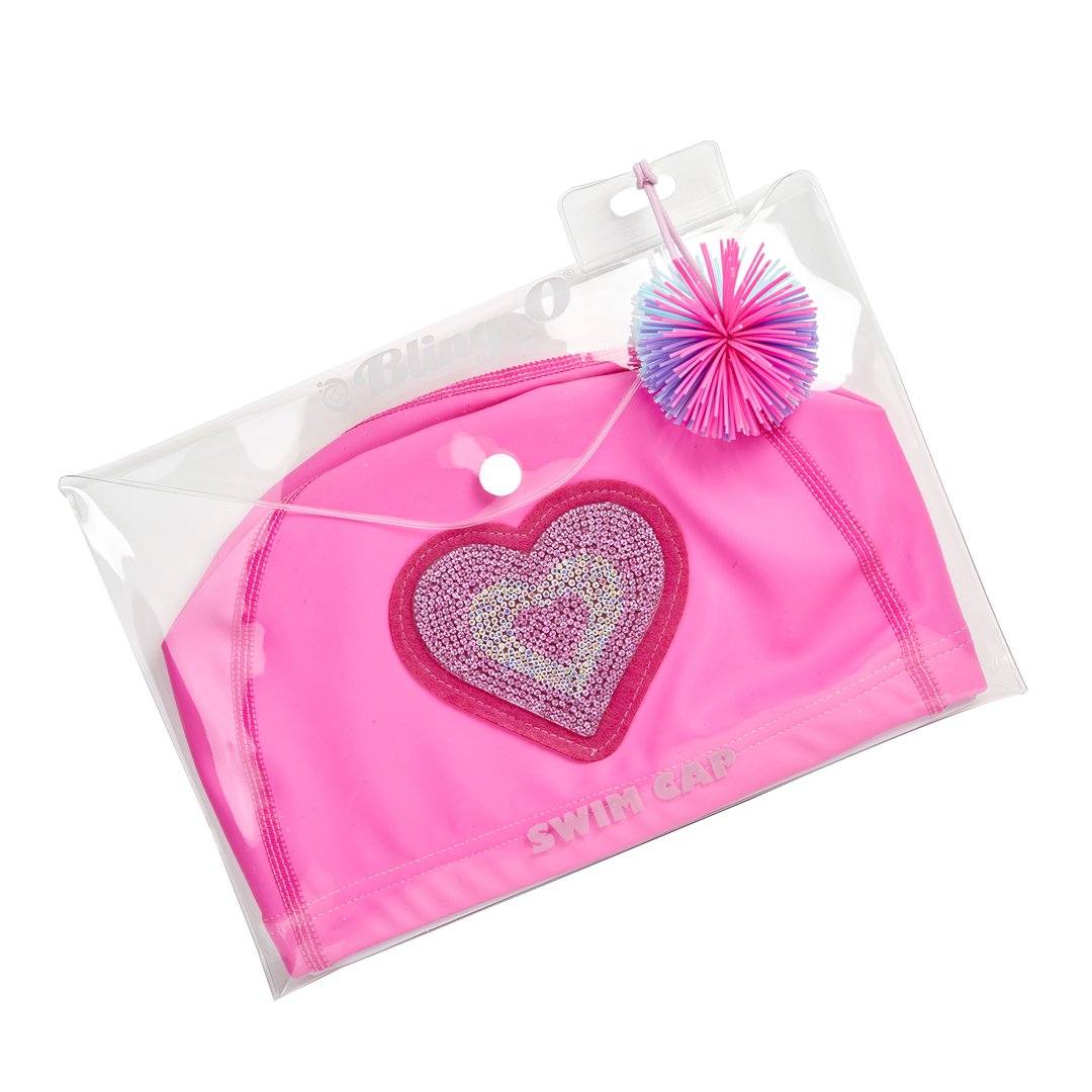 Neon Pink Swim Cap Spotty Dot Toys