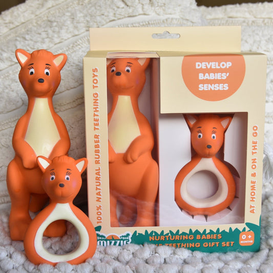 Mizzie the Kangaroo Teething Gift Set - 0+
