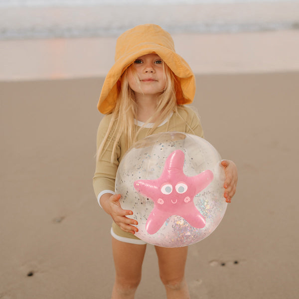 3D Inflatable Beach Ball - Ocean Treasure Rose - Spotty Dot Toys