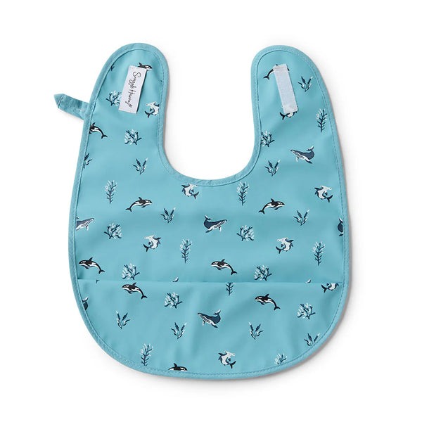 Ocean Blue Bib Spotty Dot Baby