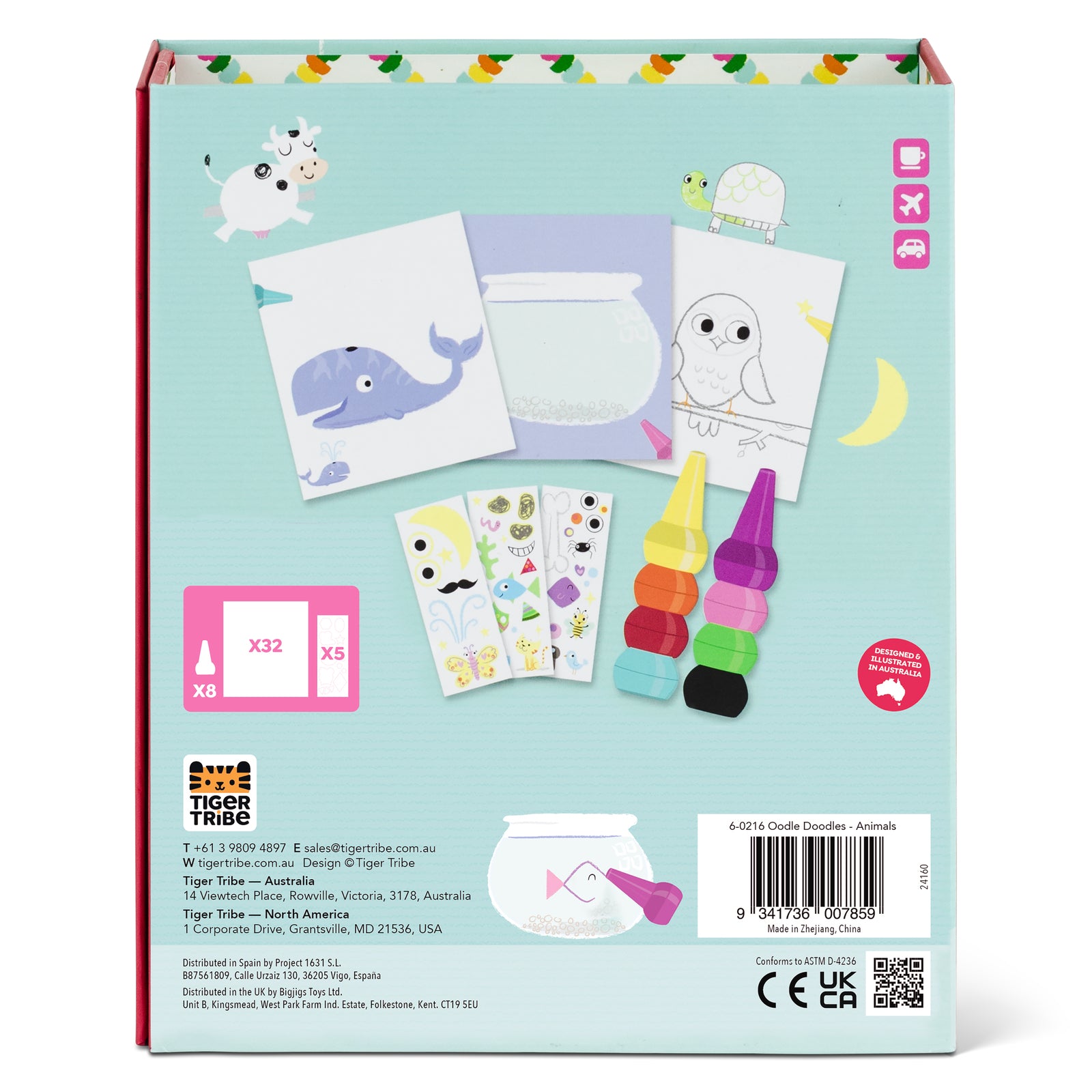 Oodle Doodles Animal Crayons Spotty Dot