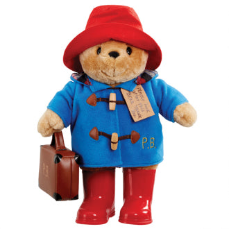 Paddington Bear Standing Boots Embroidered Coat & Suitcase Large Spotty Dot Toys