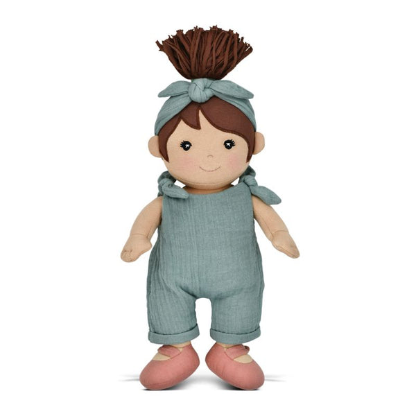 Paloma Teal Organic Doll - Spotty Dot AU