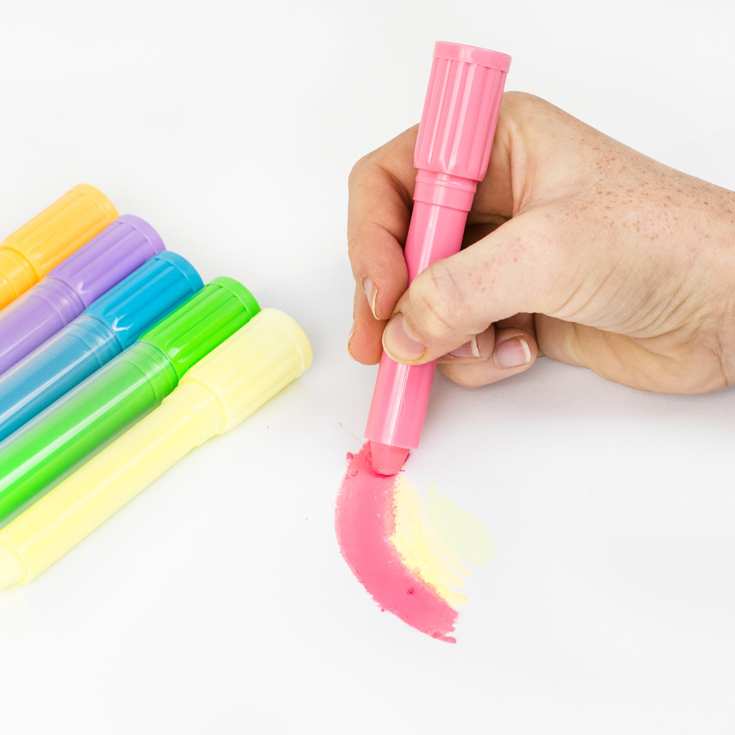 Pastel Silk Crayons Spotty Dot Toys