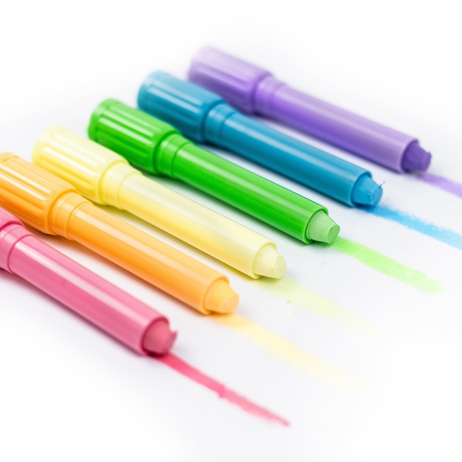 Pastel Silk Crayons Spotty Dot Toys